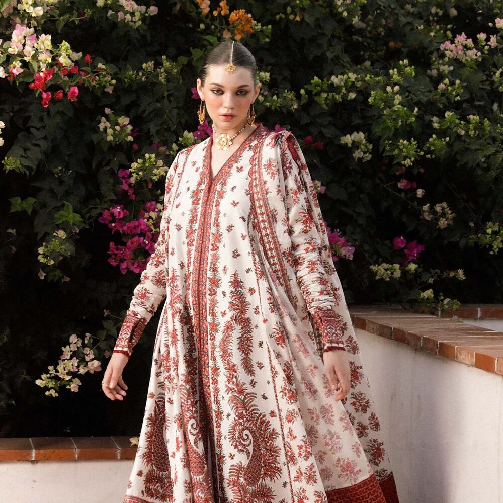 Hussain Rehar Pret Lawn-Safaid